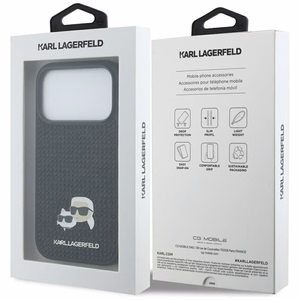 Karl Lagerfeld Strasskivide Karl&Choupette Pin Case iPhone 17 Pro jaoks - must