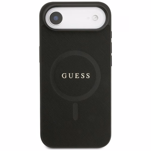 Guess Saffiano Classic Logo MagSafe ümbris jaoks iPhone Air - must