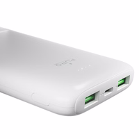 Powerbank Puro DAILY 10 PLUS 10000mAh 2x USBA / 1x USB-C 22.5W - valge