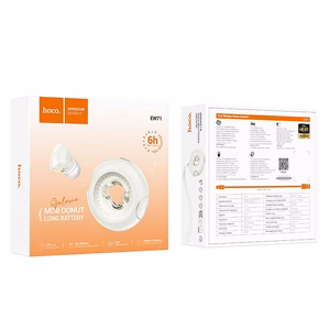 HOCO juhtmevaba kõrvaklapid bluetooth TWS EW71 milky valge
