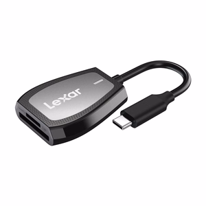 Lexari kahe pesaga SD/microSD-mälukaardilugeja, USB-C