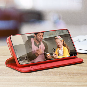 Dux Ducis Hivo Nahast Flip Cover Ehtne nahast rahakott kaartide ja dokumentide jaoks Samsung Galaxy S22 + (S22 Plus) Must