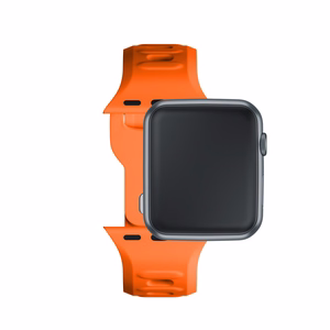 3mk silikoonrihm Apple Watchile, 38/40/41/42 mm, oranž, väike suurus