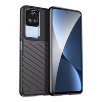 Thunder Case ümbris Xiaomi Poco F4 5G jaoks silikoonist soomus ümbris must