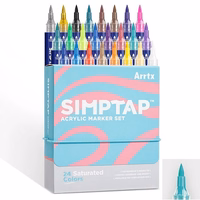 Akrüülmarkerid ARRTX Simptap, 24 värvi