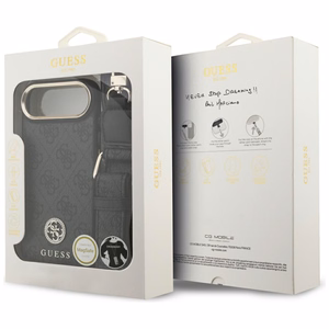 GUESS ümbris jaoks IPHONE 17 Air compatible with MagSafe GUHMP17MP4G4DCSK (PU W/ Strass Logo & Big Strap Metal Buttons) must