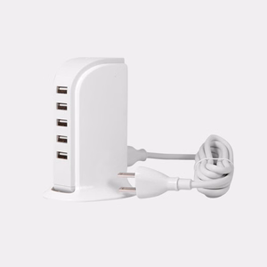 Dudao 5x USB Laadija with built-in EU power kaabel valge (A5EU)
