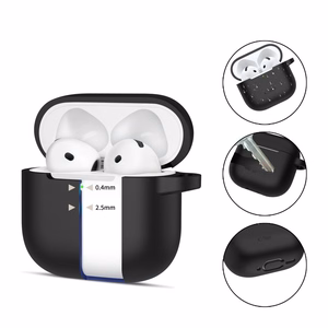 Tech-Protect Silicone Hook Ümbris jaoks AirPods 4 - must