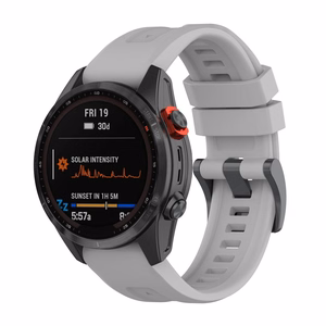 Silicone strap for GARMIN FENIX 3 / 3HR / 5X / 6X / 6X Pro / 7X / 7X Pro grey (12)