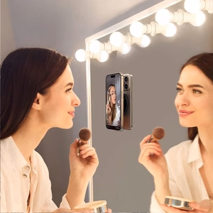 Silicone suction phone hoidja magnetic with ring MSH9 roosa