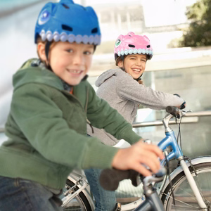 Wozinsky Children's Bike Helmet Dinosaur Pattern S - Pink