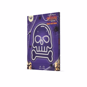 Neon PLEXI LED SKULL WITH BONE valge FPNE18 Forever Light