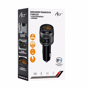 ART FM-transmitter bluetooth 5.0 + 2 x USB A QC3.0 FM-57 must