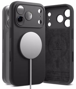 Ringke MagSafe silikoonist ümbris seadmele iPhone 18 Pro Max – must