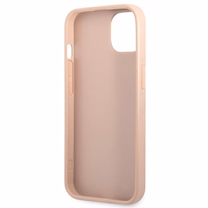Guess GUHCP13SPSATLP iPhone 13 mini 5.4" roosa/roosa kõvakott SaffianoTriangle Logo