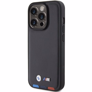 BMW BMHCP15L22PTDK iPhone 15 Pro 6.1" must/must Leather Stamp Tricolor
