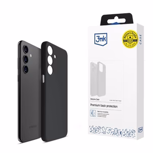3mk Silicone Ümbris jaoks Samsung Galaxy A15 5G - must