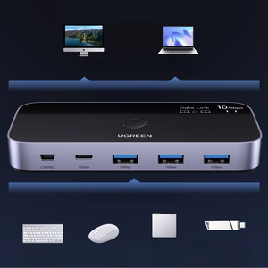 Ugreen kommutaator USB-C USB-A 10Gb/s - hall