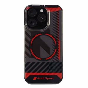 Audi IML Sport MagSafe iPhone 16 Pro 6.3" чёрный/чёрный жёсткий чехол AUS-IMLMIP16P-RSQ/D2-BK