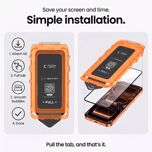Tech-Protect Quick Set+ karastatud klaasist kaitsed seadmele Google Pixel 9 Pro XL / 10 Pro XL / 11 Pro XL, 2 tk