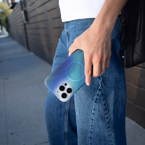Incase Halo Case MagSafe'i toega ümbris iPhone 16-le, Tidal Ocean värvitoonis