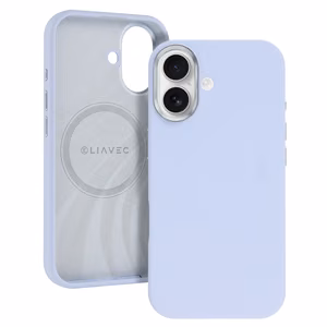 Liavec Silky чехол с металлической рамкой камеры для Iphone 17 синий