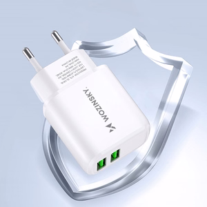 Wozinsky CUWCW 2.4A 2 x USB-A Wall Laadija - valge