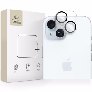 Tech-Protect Cam Fit+ Camera Cover jaoks iPhone 14 / 14 Plus / 15 / 15 Plus - Clear
