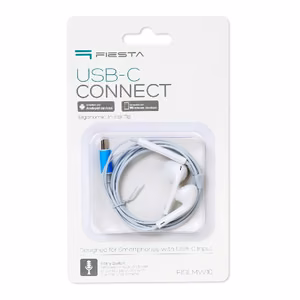 Handsfree Fiesta FISEMW10 Type-C valge