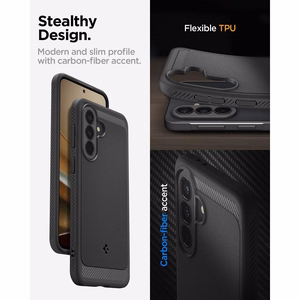 Spigen Rugged Armor ümbris Galaxy A37 5G matt must