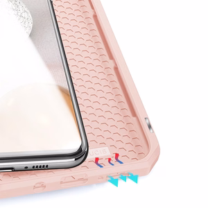 DUX DUCIS Skin X raamaturiiuli tüüpi ümbris Samsung Galaxy A42 5G roosa jaoks