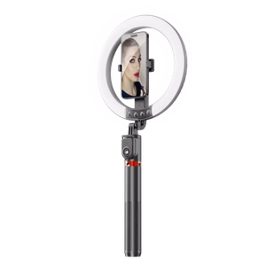 Blavec Selfie Ring lamp Aluminium Aura LED RGB Ring P-50 25cm tripod + remote control + 2,3 metres (RLP50-TRB23) black