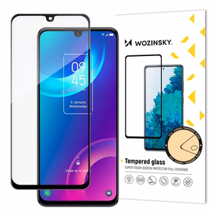 Wozinsky Super Durable Full Glue karastatud klaasist täisekraan koos raamiga, mis on sõbralik TCL 30 5G Black