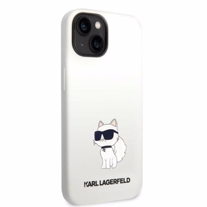 Karl Lagerfeld KLHMP14MSNCHBCH iPhone 14 Plus 6.7" hardcase valge/valge Silicone Choupette MagSafe
