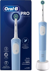 Oral-B Vitality Pro – laetav elektriline hambahari, 1 harjapead, 3 puhastusrežiimi, sirelililla