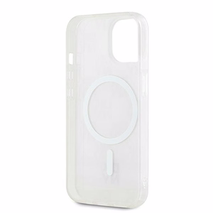 DKNY IML Checkered Mono Pattern & Printed Stripes MagSafe ümbris jaoks iPhone 15 / 14 / 13 - roosa