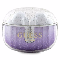 Guess Glitter Gradient TWS Bluetooth headphones with docking station - lilla