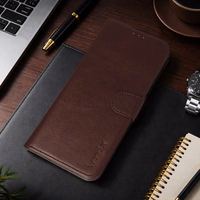 Wonder Common universaalne raamatümbris (L) iPhone 6 Plus/7 Plus/8 Plus/Xs Max/11 Pro Max/Samsung S20 FE/S21 FE pruun