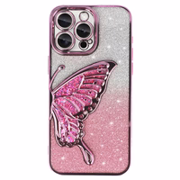 Tel Protect Butterfly Water Ümbris jaoks Iphone 14 Pro roosa