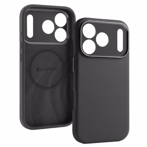 Liavec Silk Shield чехол с металлической рамкой камеры для Iphone 17 Pro Max черный