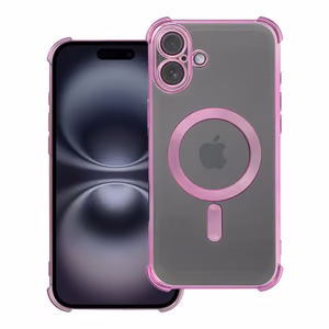 Ümbris ANTISHOCK ELECTRO jaoks IPHONE 16 Plus compatible with MagSafe roosa