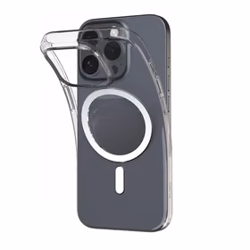 Puro 03 Mag MagSafe Silicone Ümbris jaoks iPhone 16 Pro - Läbipaistev