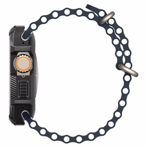 Spigen Rugged Armor ümbris Apple Watch Ultra 49 mm jaoks, mattmust