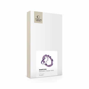 Tech-Protect MMR200 magnetic hoidja / ring koos MagSafe - lilla koos crystals