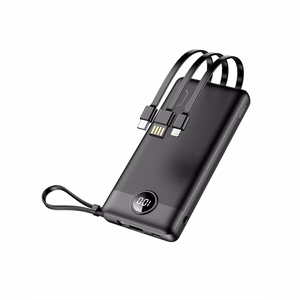 Powerbank Veger C10 (W1116) 10000 mAh with built-in Micro-USB cables / Typ C / Lightning must
