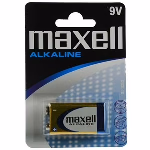 MAXELL aluseline patarei 9V, 6LR61, 1 tk.