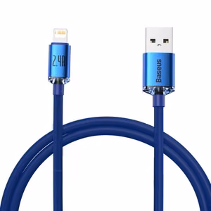 USB kaabel Baseus Crystal Shine sinine Lightning 120cm