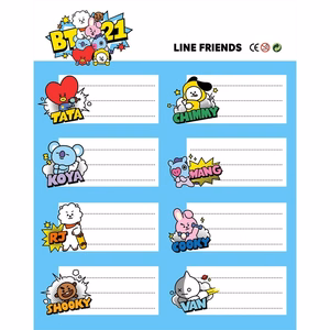 BT21 kleebiste komplekt