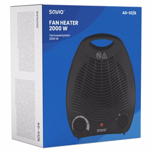 Savio AD-02 B koduventilaator, must