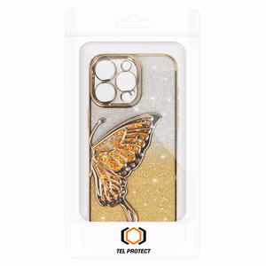 Tel Protect Butterfly Water Ümbris jaoks Iphone 16e kuldne